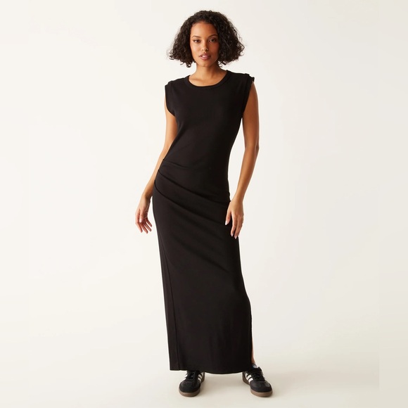 MICHAEL STARS REVOLVE NWOT Calliope Power Shoulder Maxi Dress - Picture 9 of 14